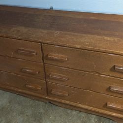 Mid Century Mahogany Dresser (Needs Refinishing)