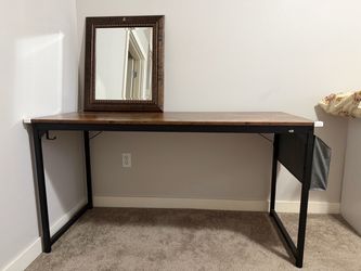 Industrial Wood and Metal Desk