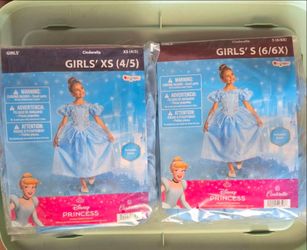 Cinderella girls dress halloween costume