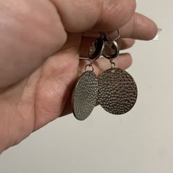 Fashion Silver Tone Dangly Earrings -1$