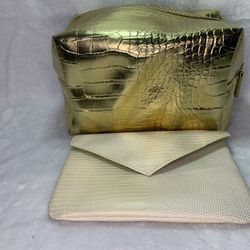 2 BRAND NEW ASSORTED MAKE UP BAGS 