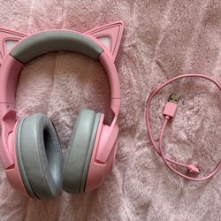 LED Pink Razer Kraken Kitty Edition Bluetooth Headset 
