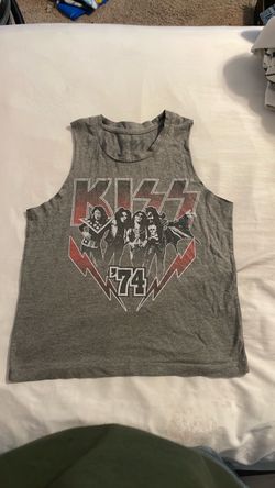 KISS '74 Band Graphic Muscle Tank Top