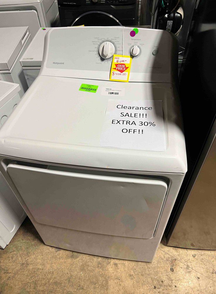 HOTPOINT HTX24EASKWS 6.2 cu. ft. White Vented Dryer