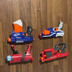 4 Nerf Guns 20$