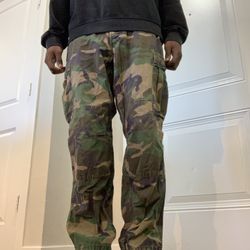 Vintage Double Knee Camo Cargos