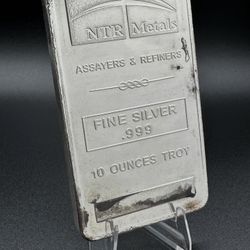 Silver Bullion Bar Coin Round Oz Ounce Ten Plata Pura