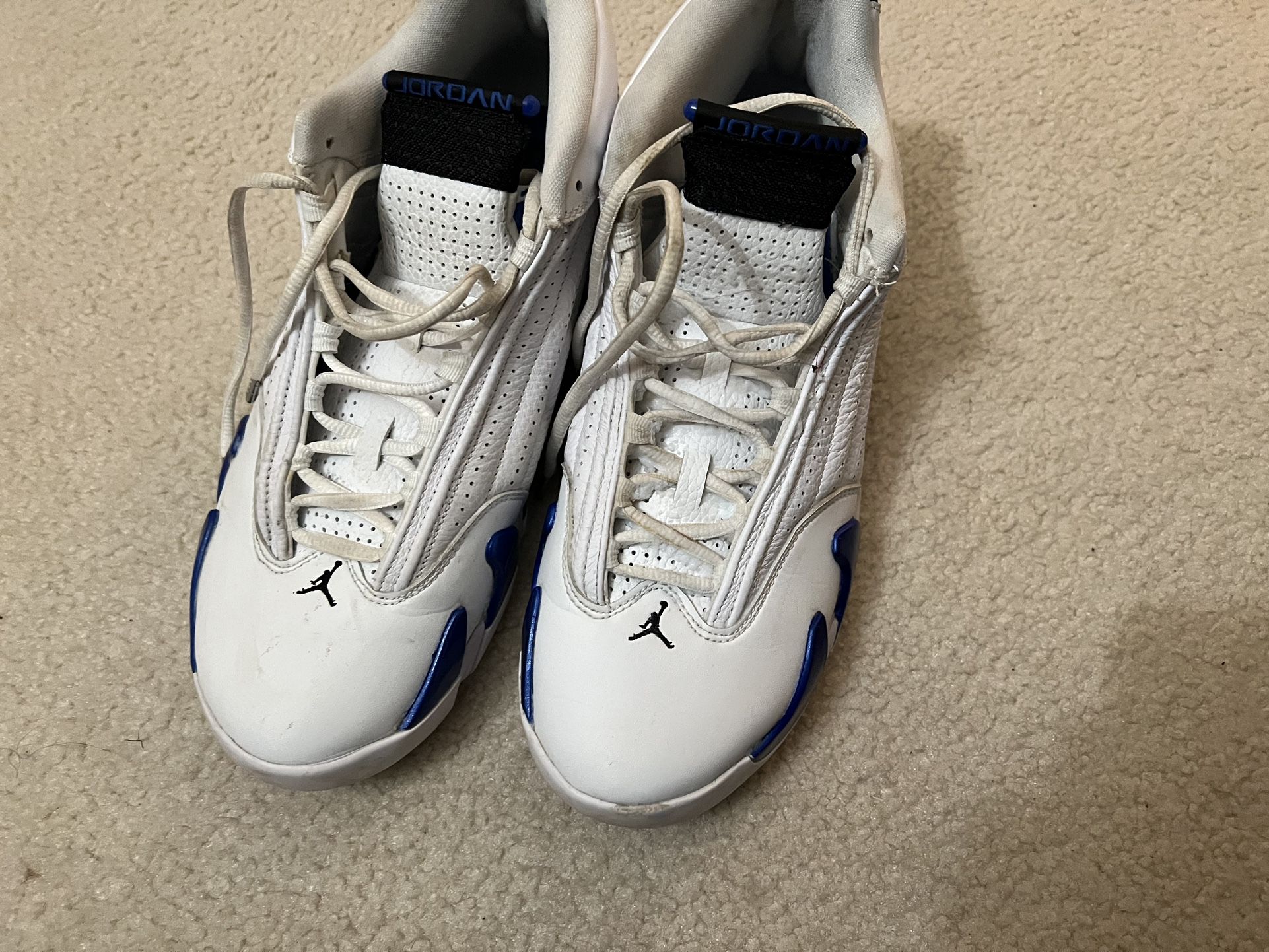 JORDAN 14 White blue Size 11