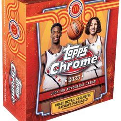 2025 TOPPS CHROME McDonald's MEGA 20-BOX CASE All-American Basketball Sealed