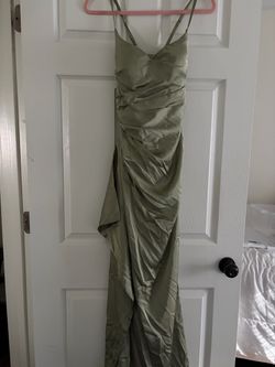 Sage green dress