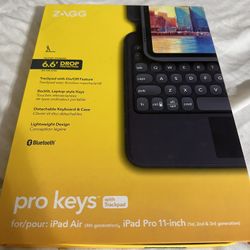 Zagg Pro Keys With Track Pad iPad Pro 11 4gen