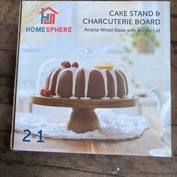 Cake Stand / Charcuterie Board NEW (2 in 1)