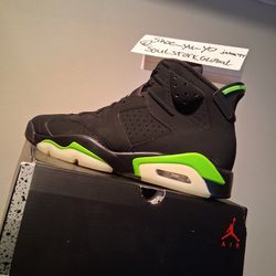 Brand New Air Jordan Retro 6 Electric Green Size 12