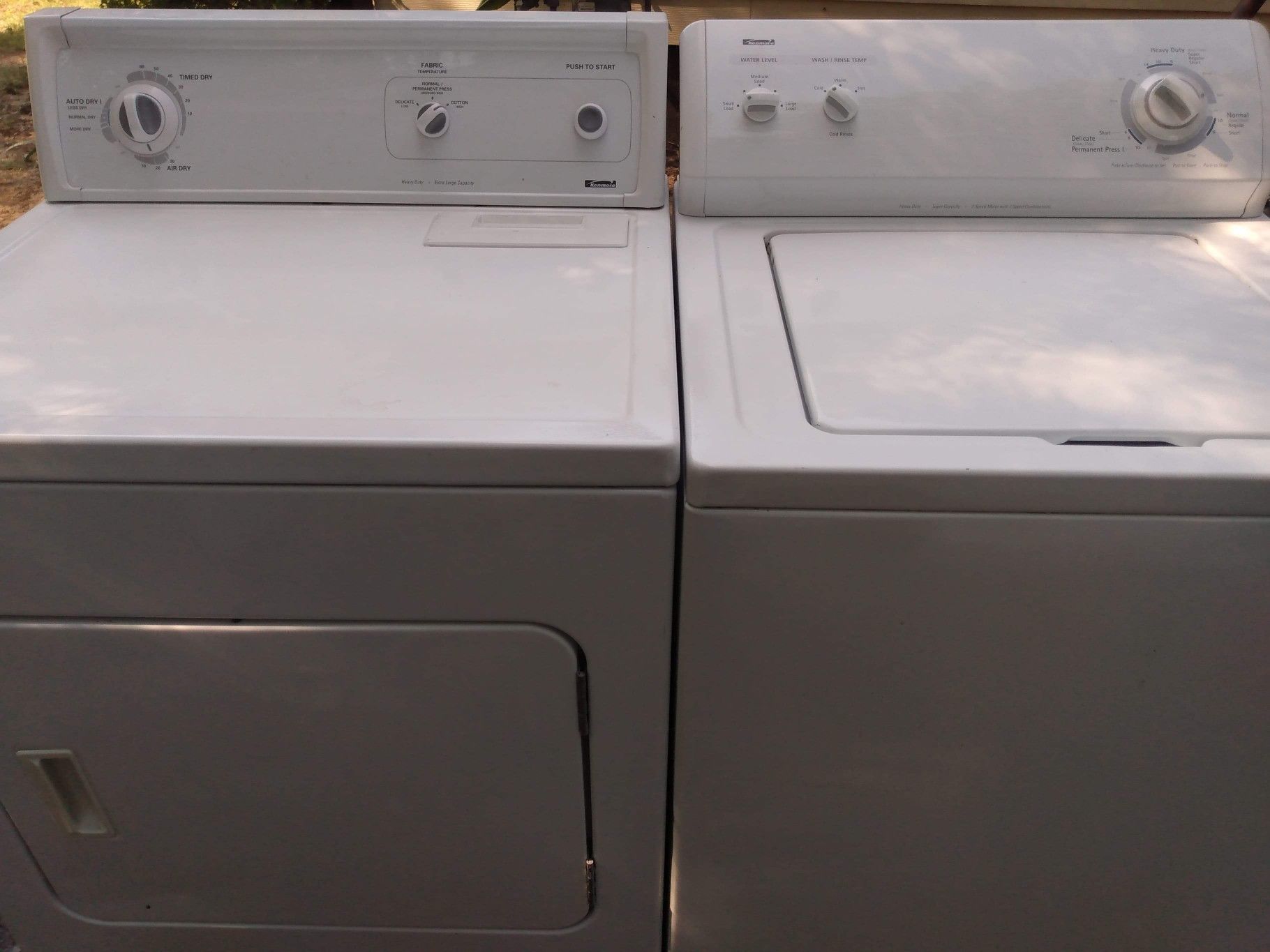 Kenmore washer dryer