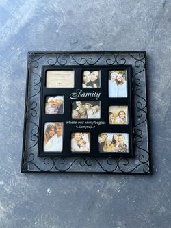 Metal family photo frame 24 inch 
