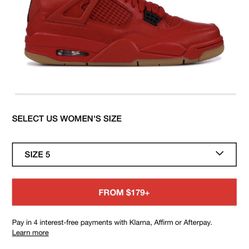 Jordan 4 Retro Fire red