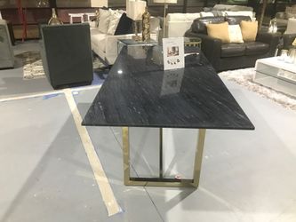 Marble table with gold base new
