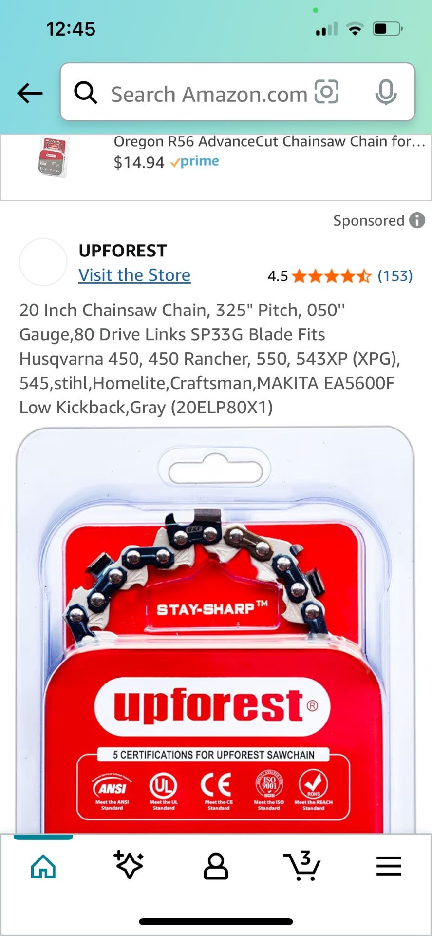 20” Sawchain 78 DL