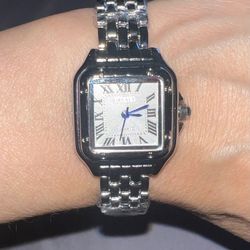 ⌚️GREALY Women's Watch NEW - Silver Square Face Roman Numerals ✨⌚️