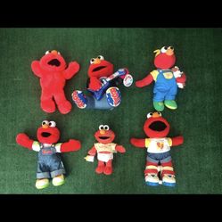Vintage Elmo Toy Plush Lot, All Tested, Rare Find