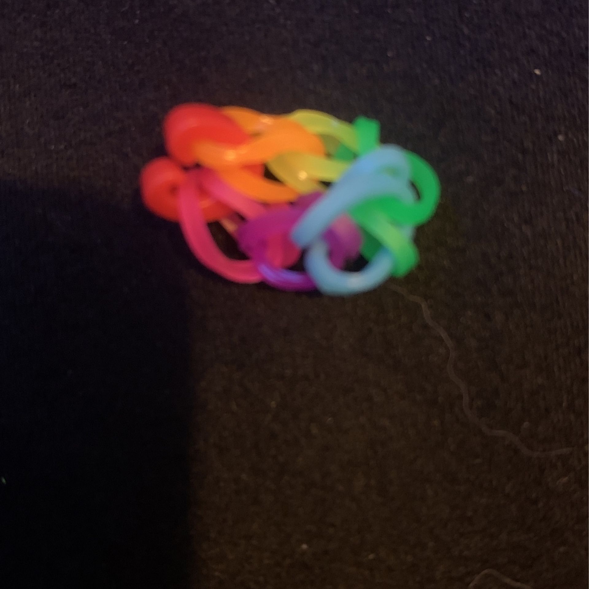Rainbow Loom Ring, Size Small