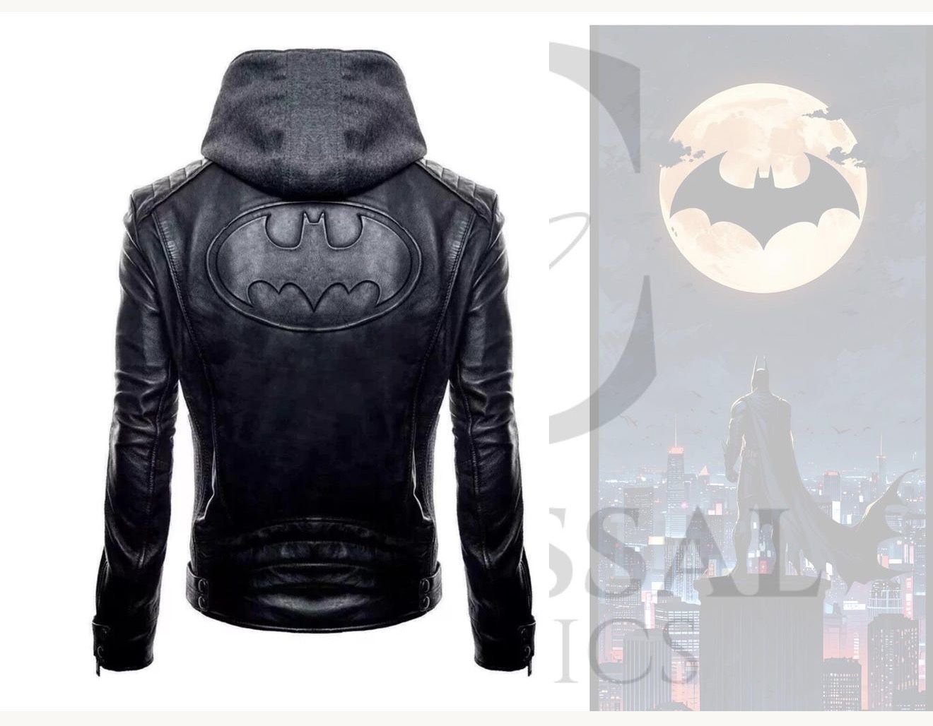 Batman Faux Leather Jacket, unisex, brand new! Size Medium