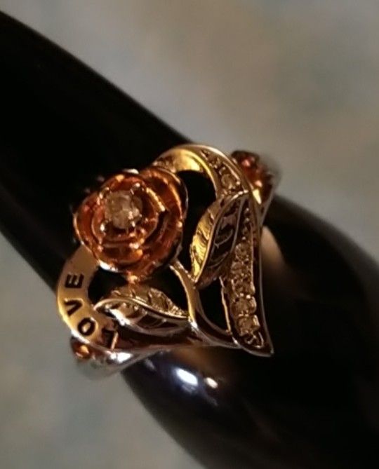 ROSE Inside The HE♥️RT Wedding/Anniversary Ring