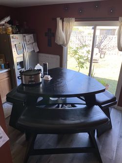 Table and Benches (missing a bench) $100 OBO