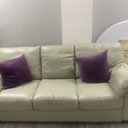 Beautiful Living Room Couch And Chair (Sage green)