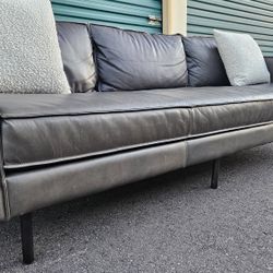 FREE DELIVERY!!! West Elm "Axis" Leather SOFA  ($3K Retail...60% OFF!!!)