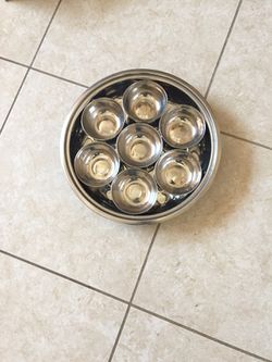 7 separate storage stainless steel container