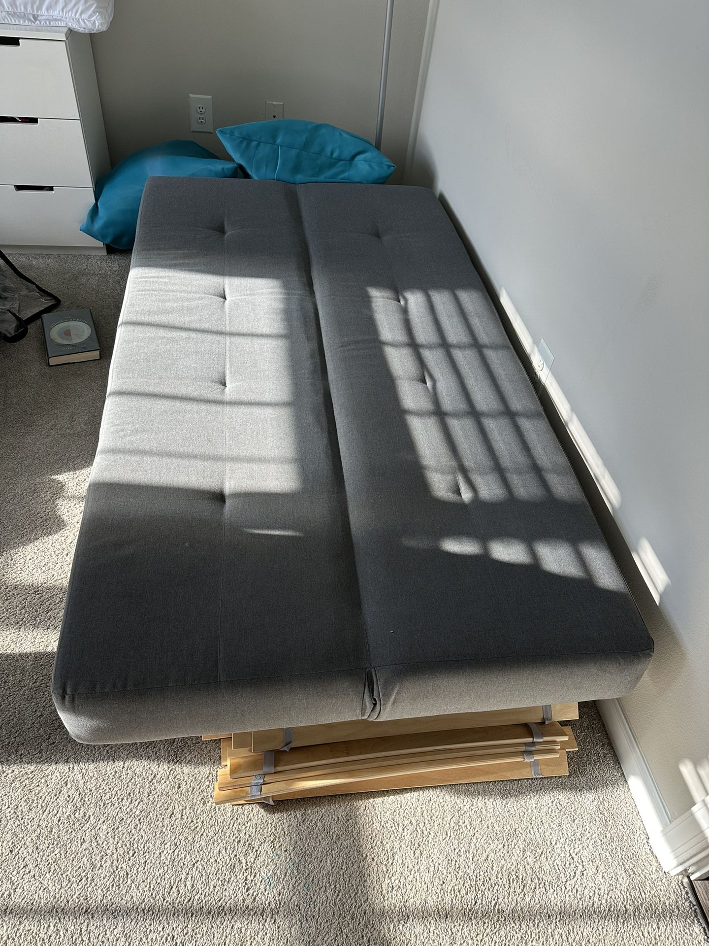 Grey Futon/Sleeper Sofa (IKEA BALKARP SLEEPER SOFA)