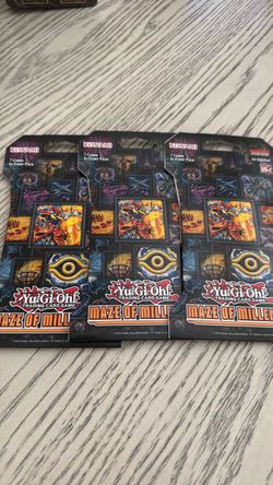 Yu-Gi-Oh! Maze of Millennia Booster Packs x3