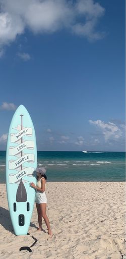ANYTHING SPORTS Inflatable Stand Up Paddleboard – 11’ × 32” × 6” – Good Condition