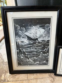 Framed hand paintings