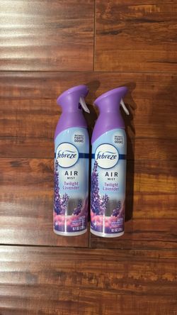 Febreze AIR MIST; Instantly Fights Odors: TWILIGHT LAVENDER Scent; 8.1 oz Each (2 For $6)