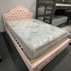Full Bed Frame With Storage 