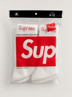 Supreme x Hanes Cushion Crew Socks 4-Pack