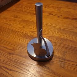 Metal Cat Paper Towel Holder
