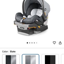 Brand New Gray/Black “Slate” Color Chicco Car Seat