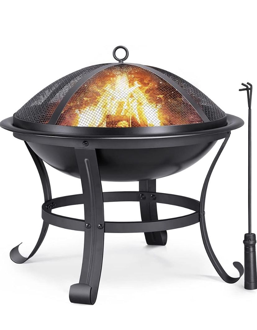 YAHEETECH Fire Pit 22inch ( New )