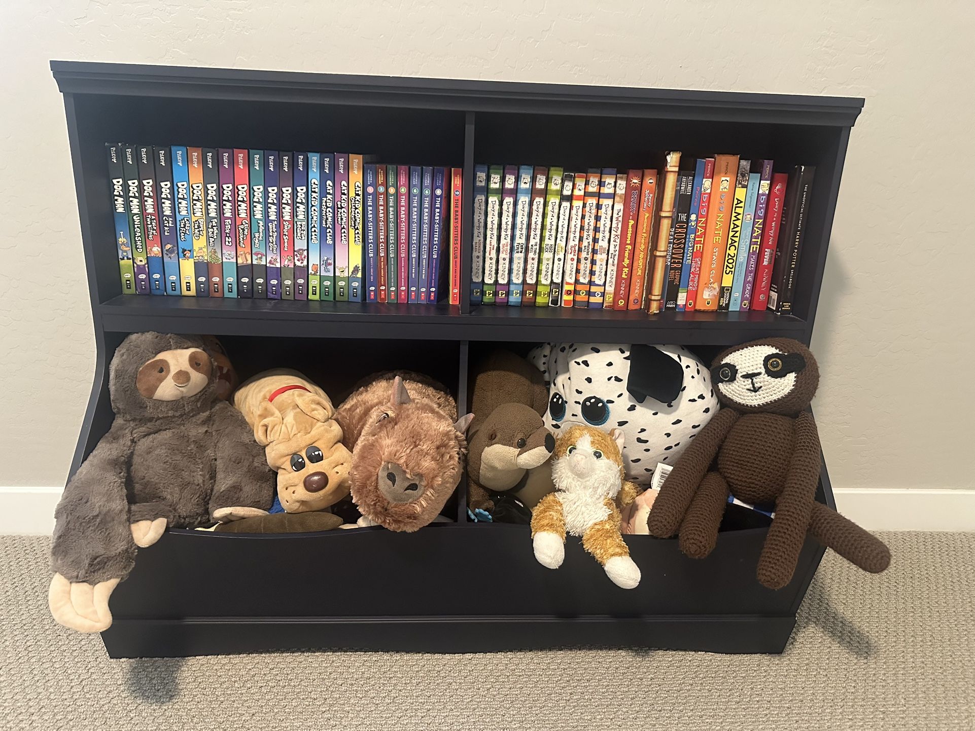Navy Children’s Bookcase/Toy Box