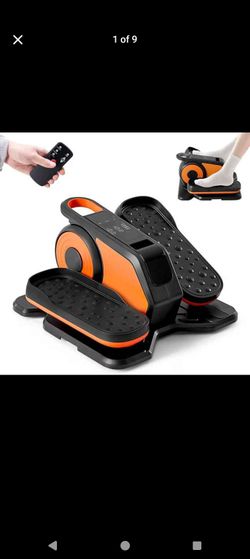 OLIXIS Under-Desk Elliptical Machine–Compact & Quiet Mini Pedal Exerciser with Adjustable Speed, LED Display, Portable Fitness Solution for Home or Of