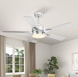 New 42" Low Profile Ceiling Fan with Light&Remote DC Reversible Motor,Smart APP Control Dimmable