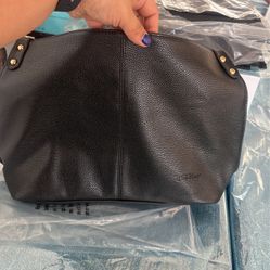 Black Leather Purse 