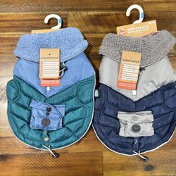 Arcadia Trail Ultra Adjustable Insulated, Reflective Dog Coat, Sherpa Collar Small