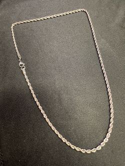 14K Plated White Rope Chain