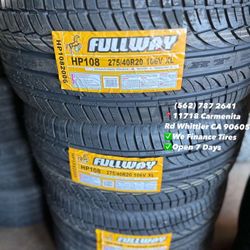 275/40R20 FULLWAY Set of Tires Installed and Balanced Set de Llantas Nuevas Instaladas y Balanceadas