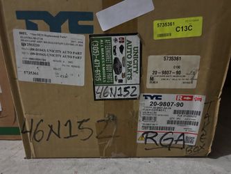 Elantra 17-18 RH Headlight Halogen w/LED DRL – TYC 20-9807-90 / HY(contact info removed) | Unicity 46N152 (RGA box)