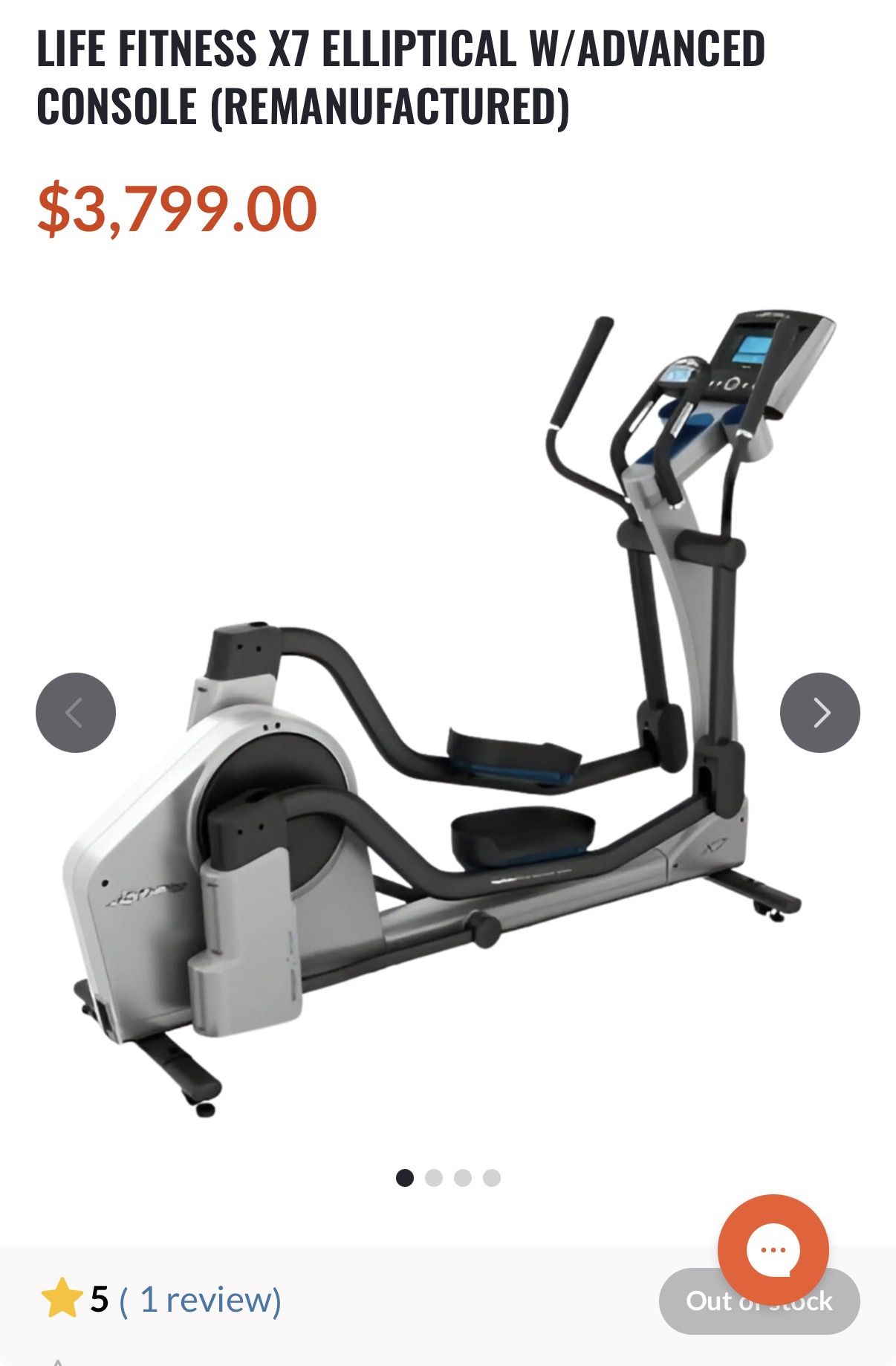 LIFE FITNESS X7 ELLIPTICAL
